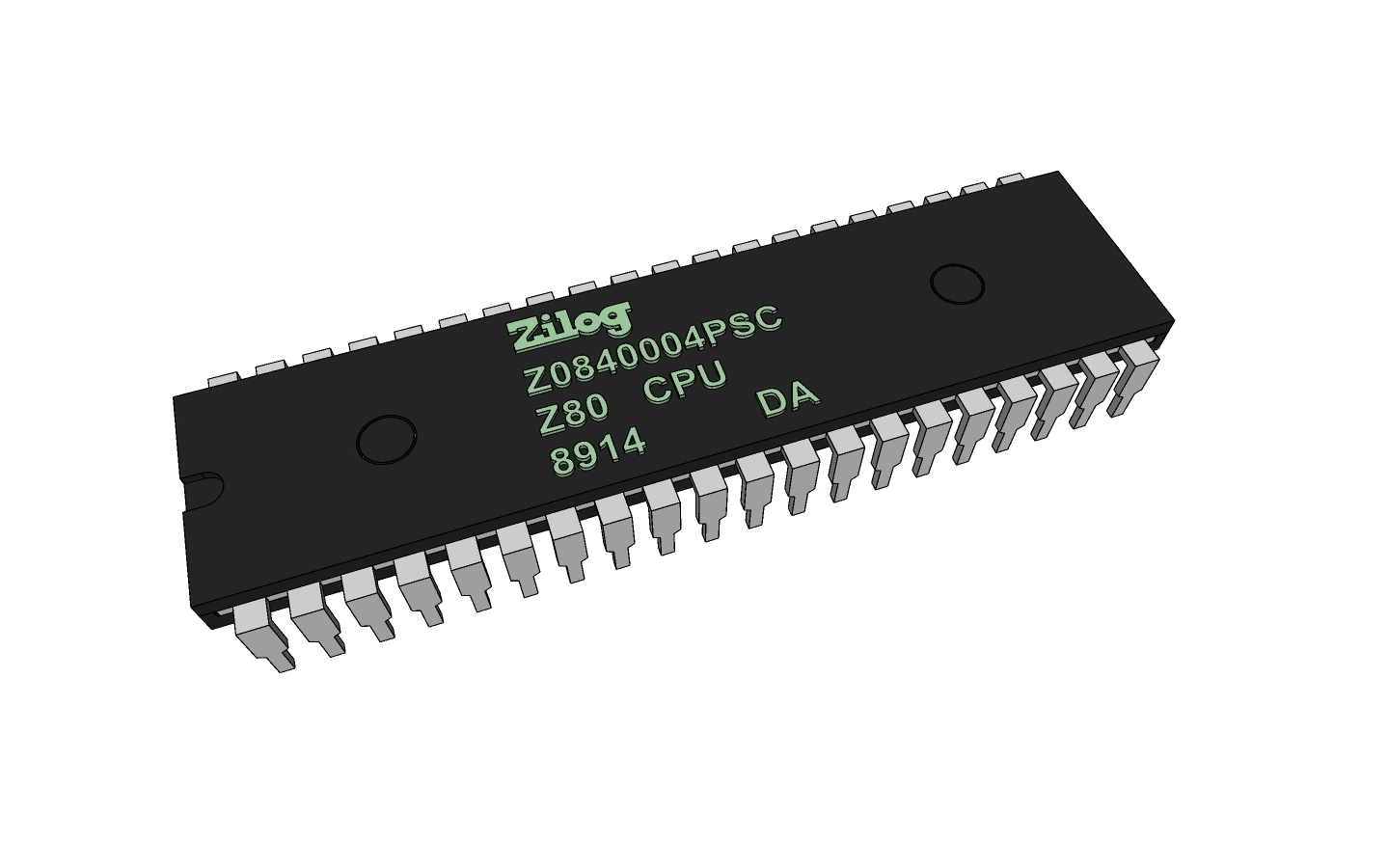 🔧 Z80 CPU・Free STL File for ・Cults